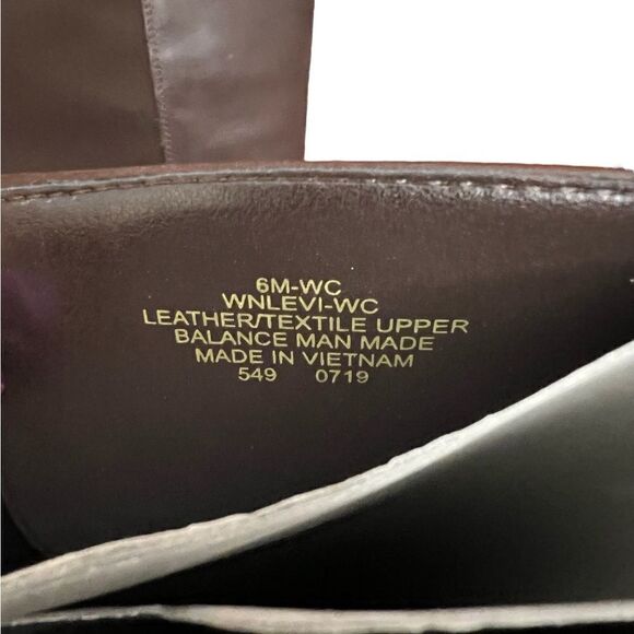 NINE WEST DARK BROWN LEATHER LEVI WIDE CALF BOOTS SIZE 6 NEW - Picture 5 of 8